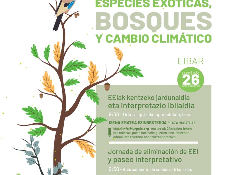 Jornada de control de especies exóticas y paseo interpretativo irudia