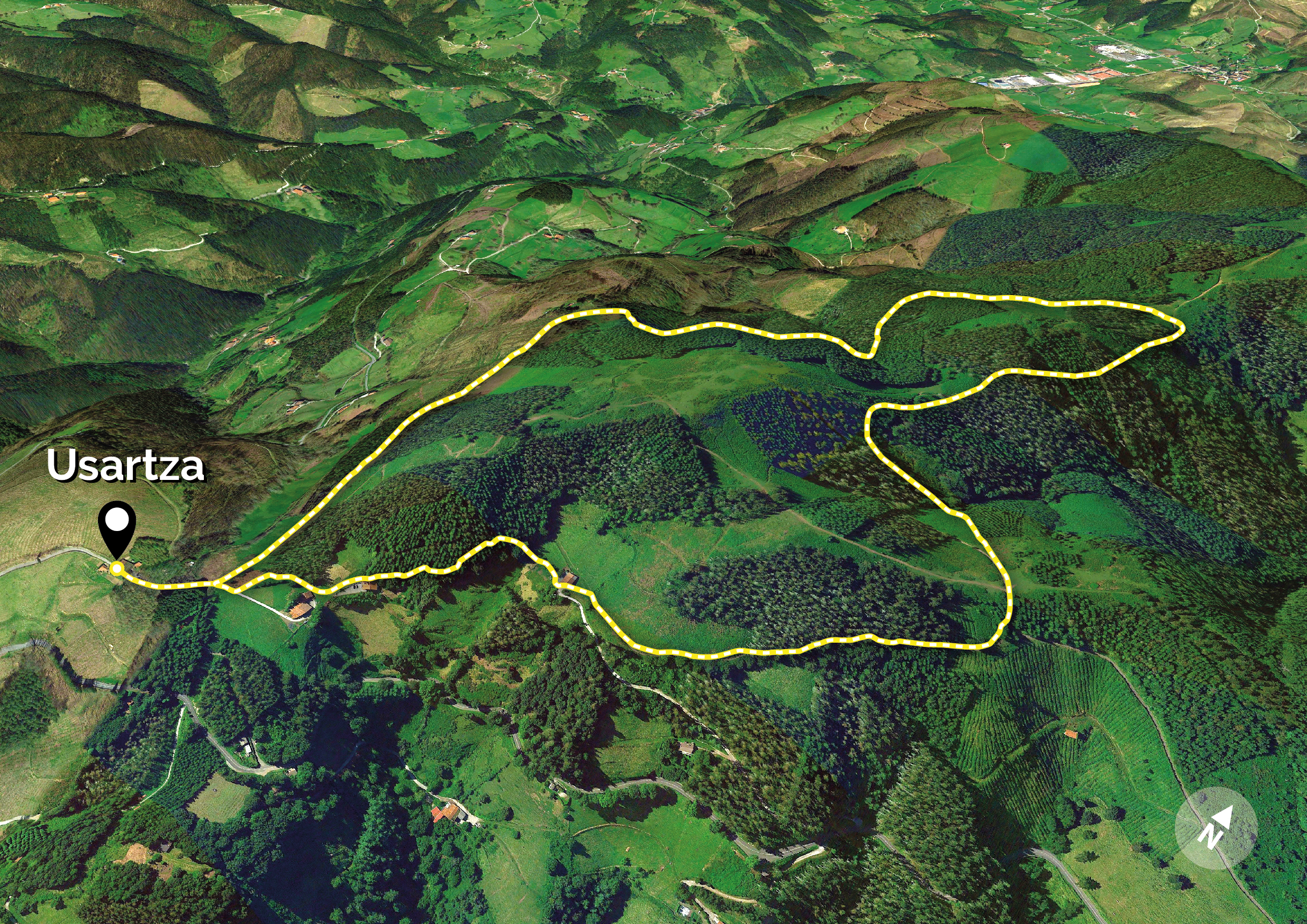 Ruta guiada de conocimiento del patrimonio natural de Eibar (en el entorno de Usartza-Kalamua)