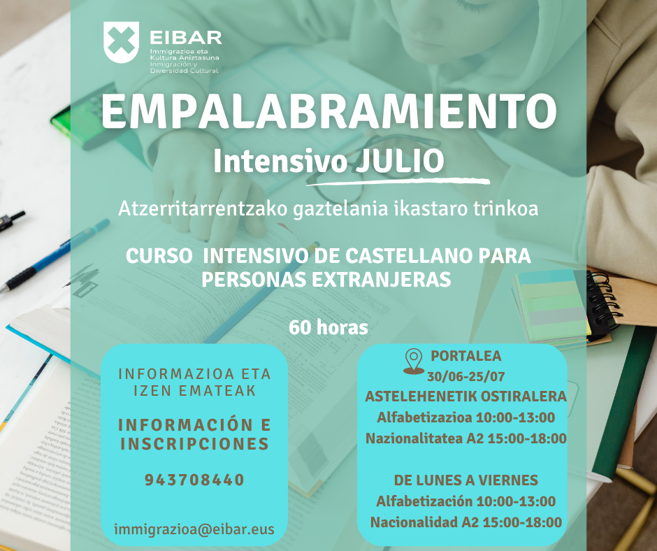 Abierta la inscripción para el curso intensivo de Empalabramiento de julio Curso intensivo de Empalabramiento de julio