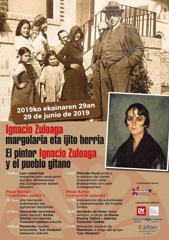 Acto de homenaje al pintor Zuloaga y su relación con el pueblo gitano, el próximo 29 de junio