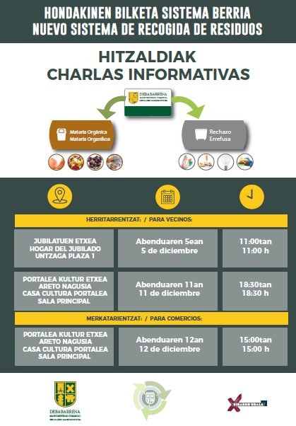 Charlas informativas sobre el nuevo sistema de recogida de residuos