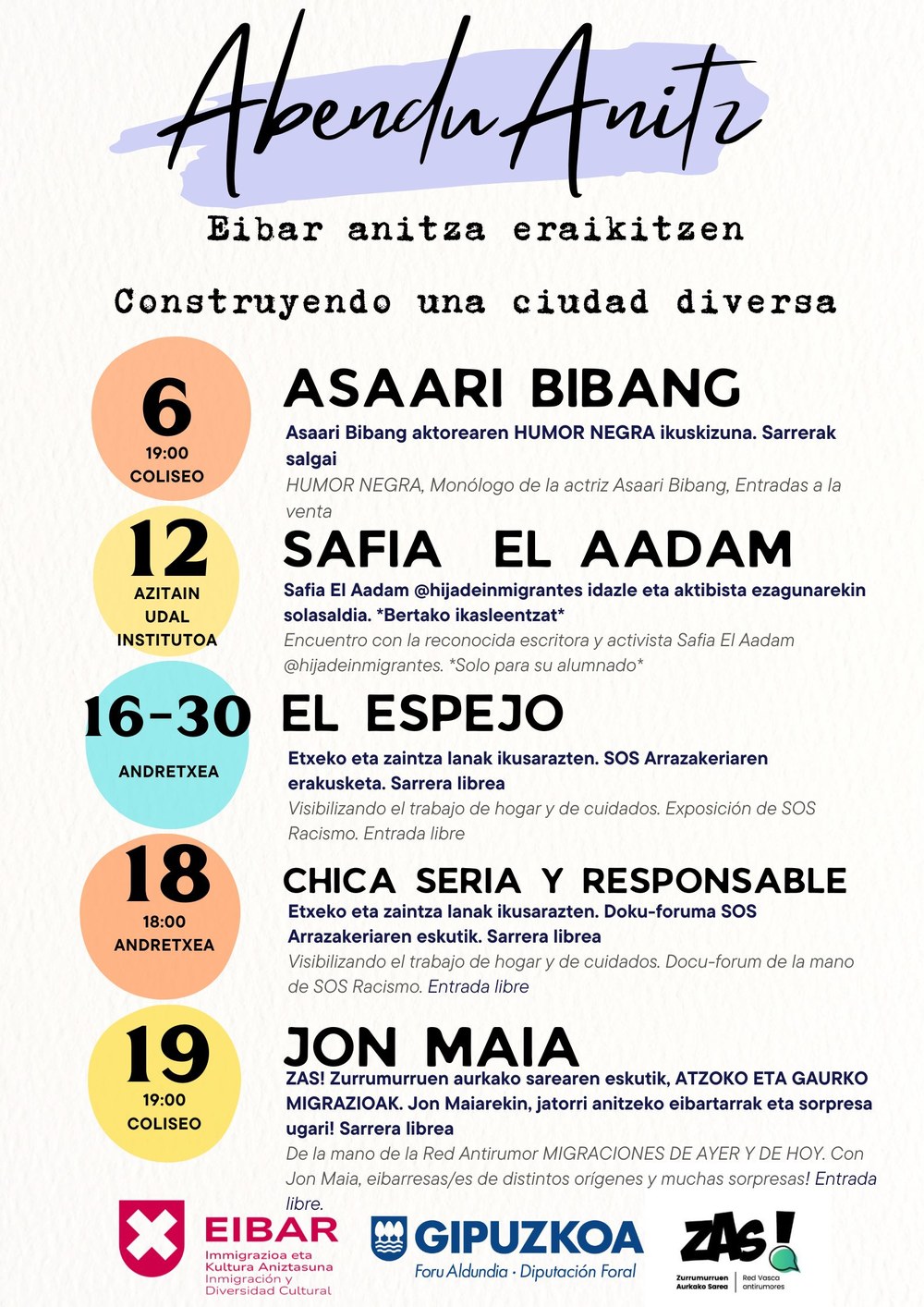 El área de Inmigración y Diversidad Cultural presenta una agenda diversa para diciembre Agenda de la diversidad de diciembre