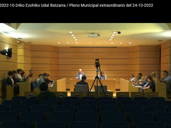 Imagen del Pleno Municipal extraordinario celebrado el 24 de octubre de 2022.
