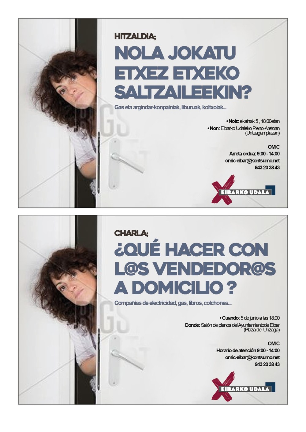 La OMIC organiza una charla sobre "¿Qué hacer con l@s vendedores/as a domicilio?"