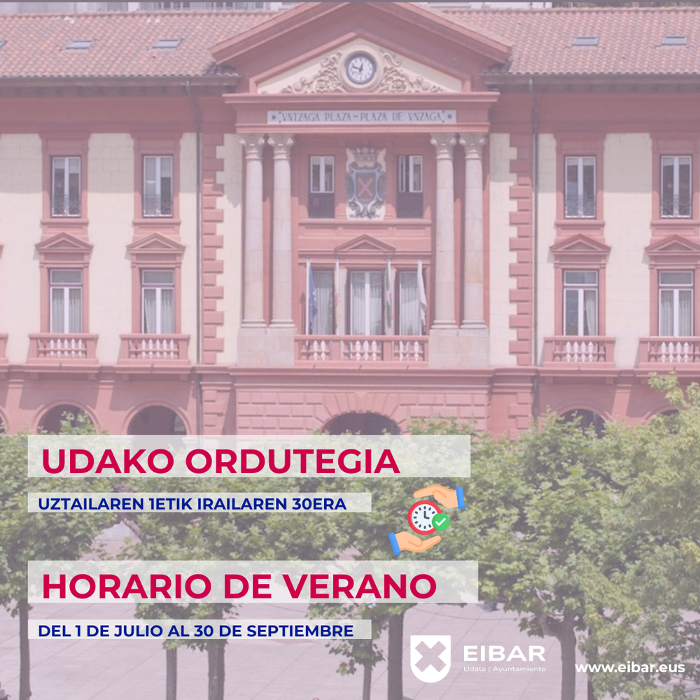 Horarios de verano Horario de verano.