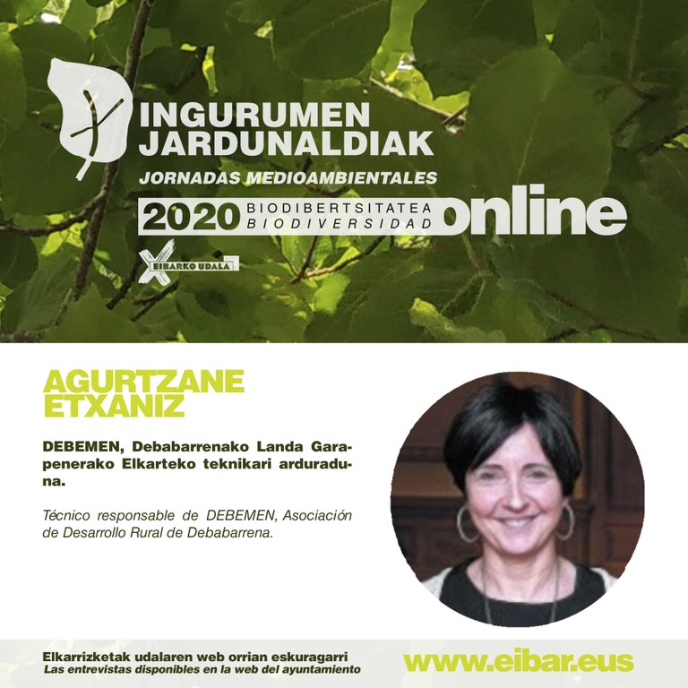 Agurtzane Etxaniz, técnica responsable de Debemen, Asociación de Desarrollo Rural de Debabarrena.