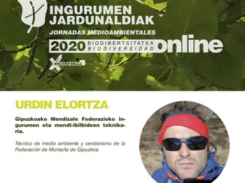 Urdin Elortza, técnico de medio ambiente y senderismo de la Federación de Montaña de Gipuzkoa.