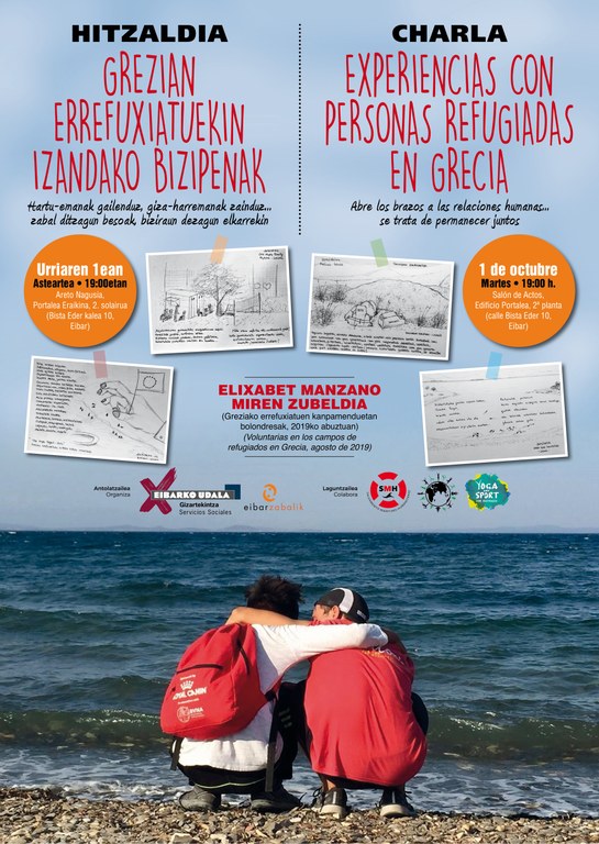 Portalea acogerá la charla "Experiencias con personas refugiadas en Grecia" el próximo 1 de octubre