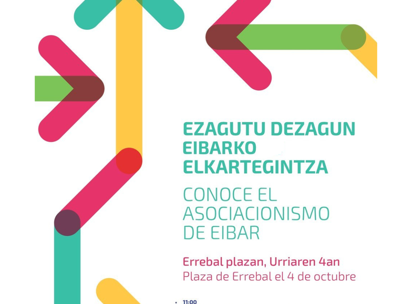 Programa del encuentro de asociaciones que se llevará a cabo el 4 de octubre en Errebal