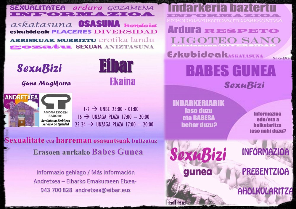 Programa preventivo en fiestas: SexuBizi, espacio de protección