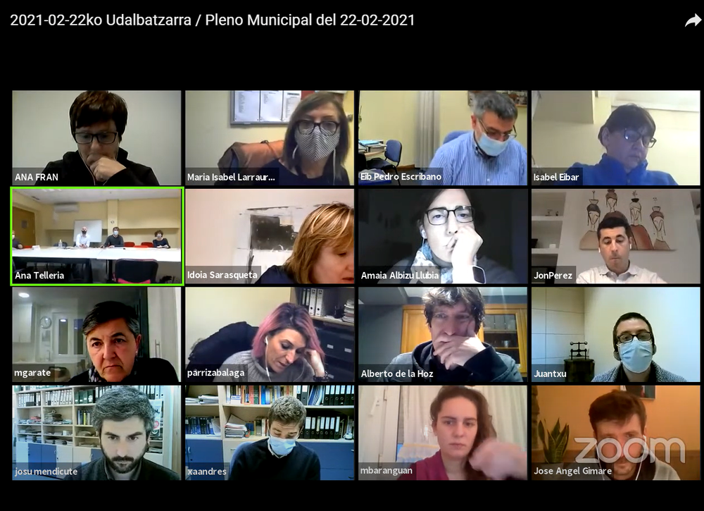 Propuestas aprobadas por el Pleno Municipal del 22 de febrero de 2021 Pleno Municipal celebrado el 22 de febrero de 2021.