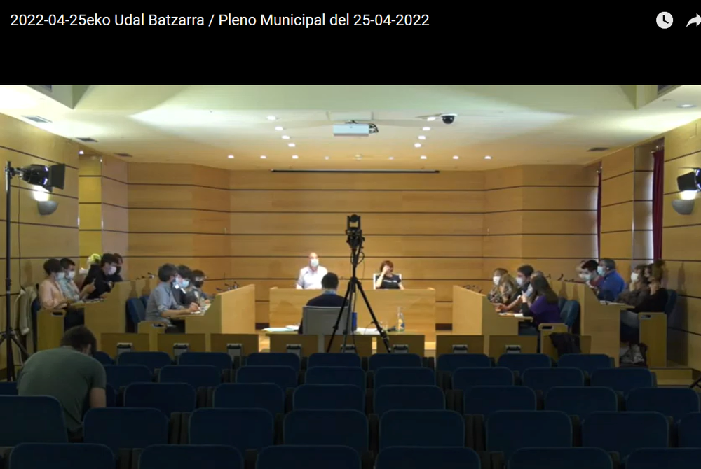 Propuestas aprobadas por el Pleno Municipal del 25 de abril de 2022 Imagen de la sesión de Pleno del 25 de abril de 2022