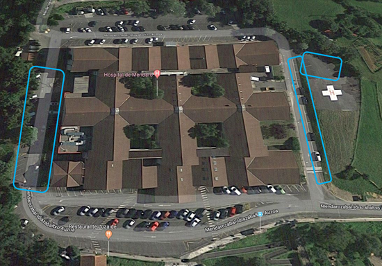 Supresión de varios aparcamientos en el Hospital de Mendaro, con motivo de una serie de obras que se llevarán a cabo del 29 de junio al 1 de julio Supresión de aparcamientos en el Hospital de Mendaro, con motivo de una serie de obras que se llevarán a cabo del 29 de junio al 1 de julio.