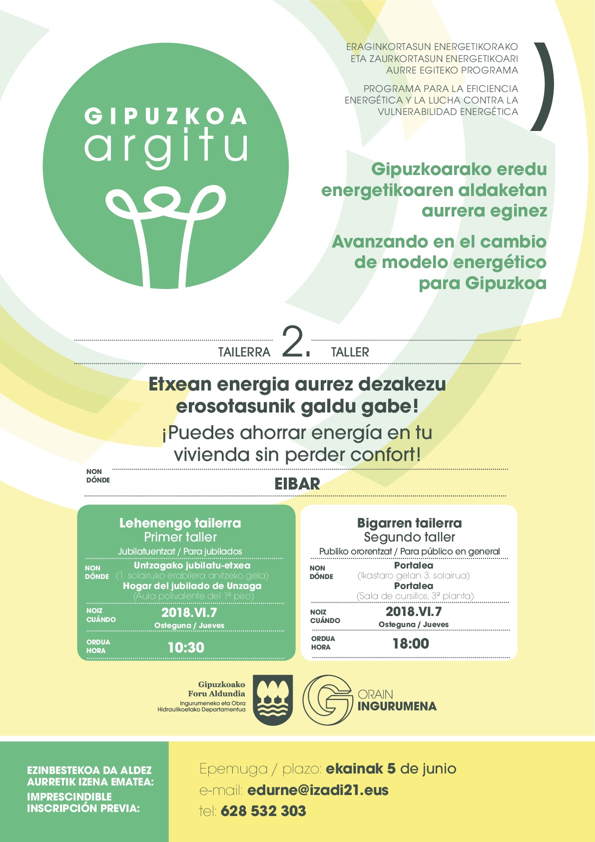 Talleres Argitu: Sesiones prácticas dirigidas a ahorrar energía y dinero sin perder confort en Eibar