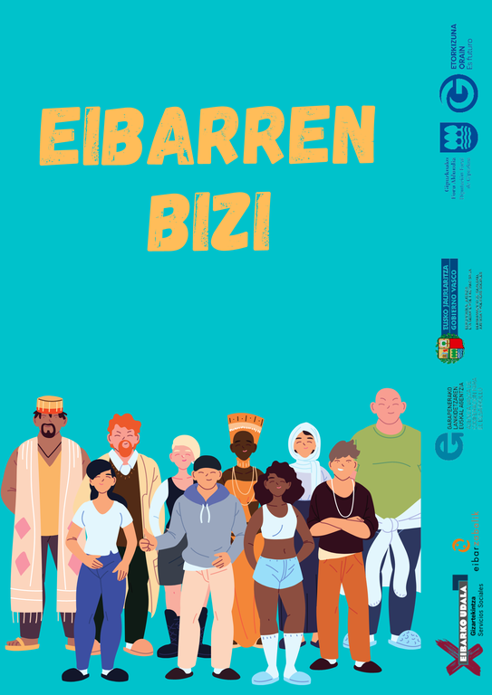 Poster del programa de acogida Eibarren Bizi