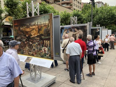 “El Museo del Prado en las calles”, exposición al aire libre en la plaza de Unzaga, hasta el 28 de julio