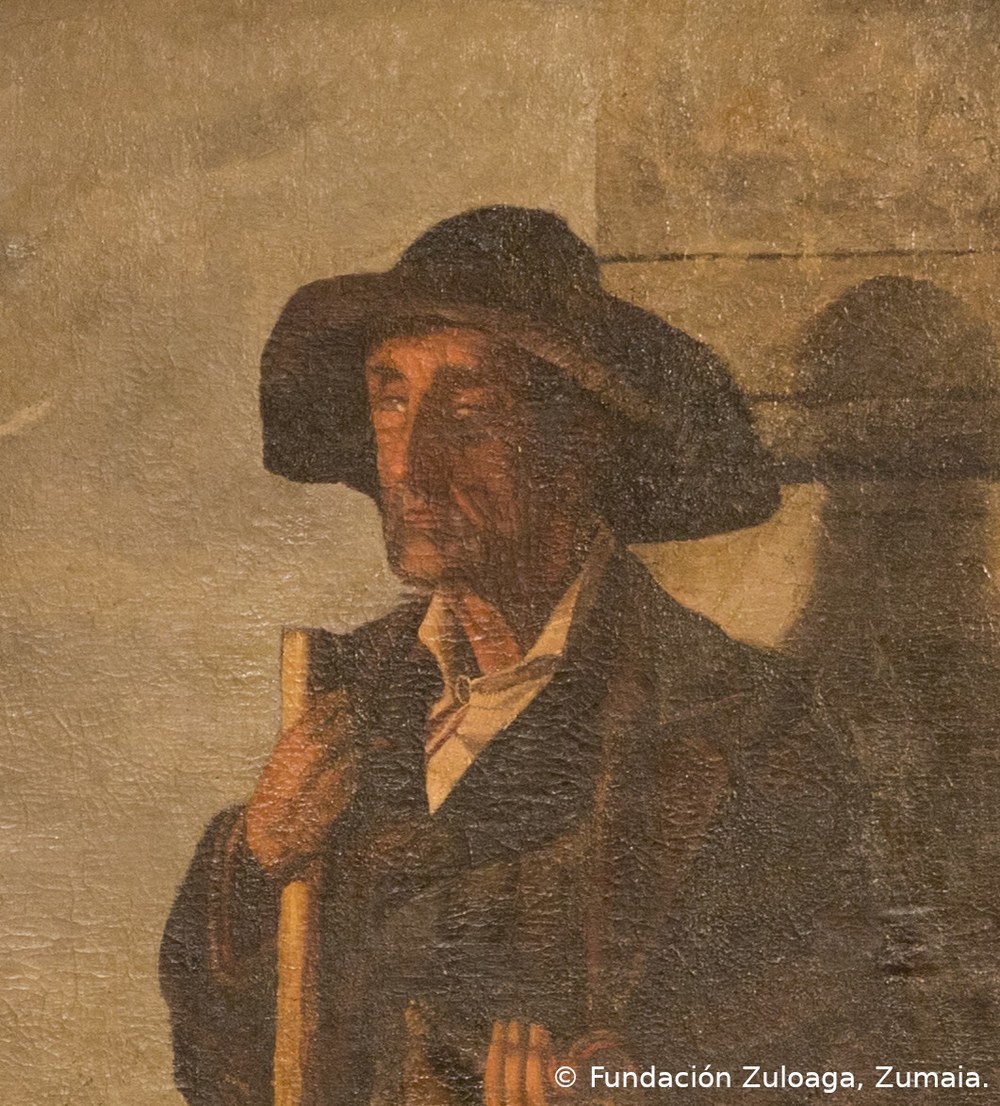 “El ciego de Arrate”, el largo recorrido de la obra pintada en su juventud por Zuloaga hasta su exposición en Eibar. El ciego de Arrate. © Fundación Zuloaga, Zumaia.