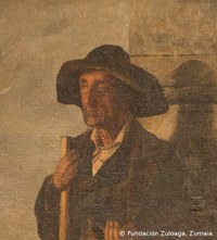 “El ciego de Arrate”, el largo recorrido de la obra pintada en su juventud por Zuloaga hasta su exposición en Eibar. 