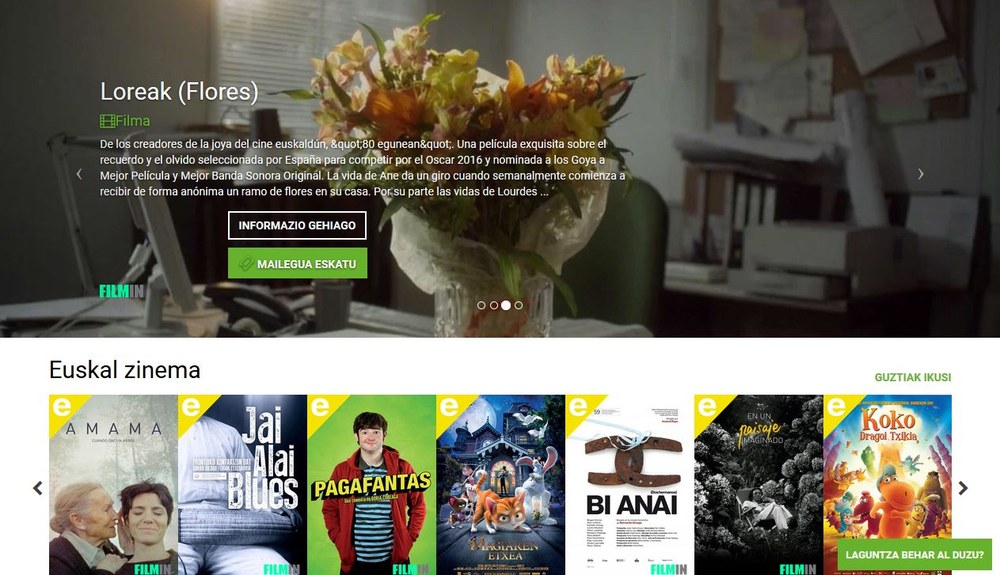 Además de los 15.000 libros digitales que ya teníamos, eLiburutegia nos ofrece ahora acceso a películas y audiolibros adaptados
