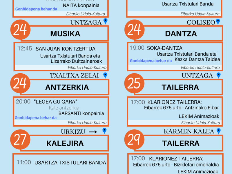 Agenda del euskera. Junio Agenda de junio de 2021