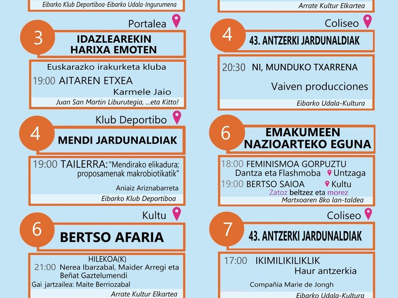 Agenda del euskera. Marzo Agenda del euskera. Marzo 2020