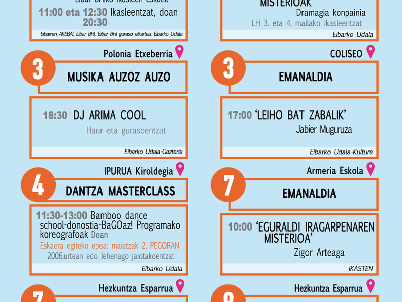 Agenda del euskera. Mayo