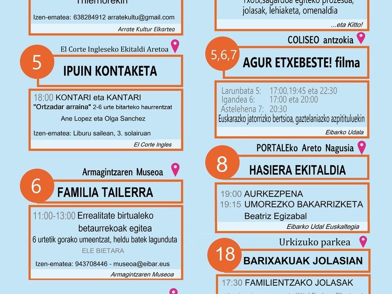 Agenda del euskera. Octubre.
