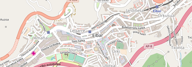 Análisis sobre personas socias de la Biblioteca de Eibar, por zonas Barrios de Eibar