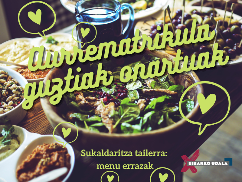 Curso de cocina: menús sencillos Taller de cocina 2023-01