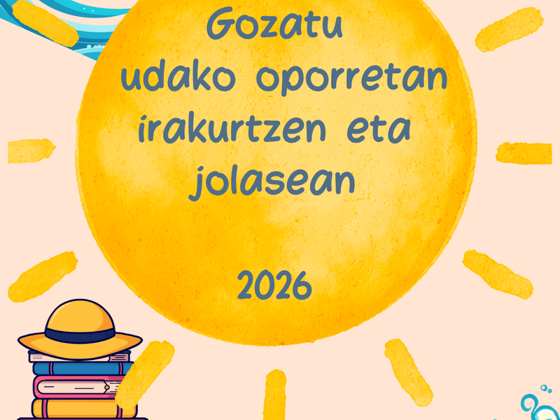 Disfruta del verano leyendo y jugando: propuestas para disfrutar en euskera y en familia