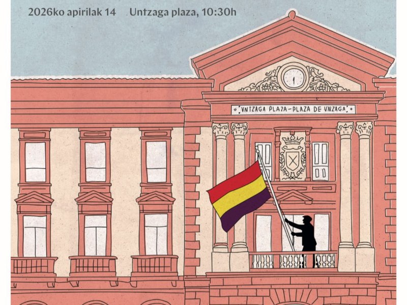 Eibar conmemora la II República y su reconocimiento como Lugar de Memoria Democrática con un acto institucional este martes, 14 de abril