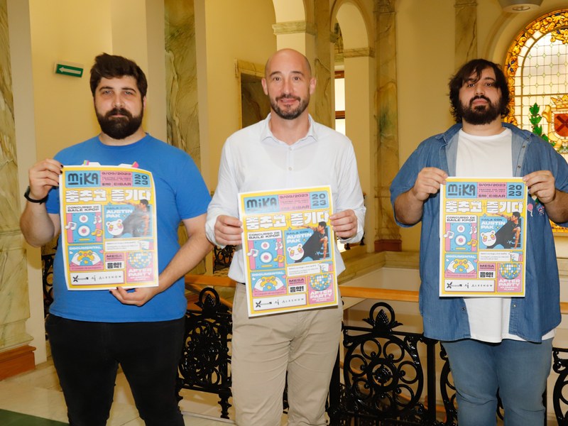 Imagen de la presentación del Mika Fest en Eibar.
