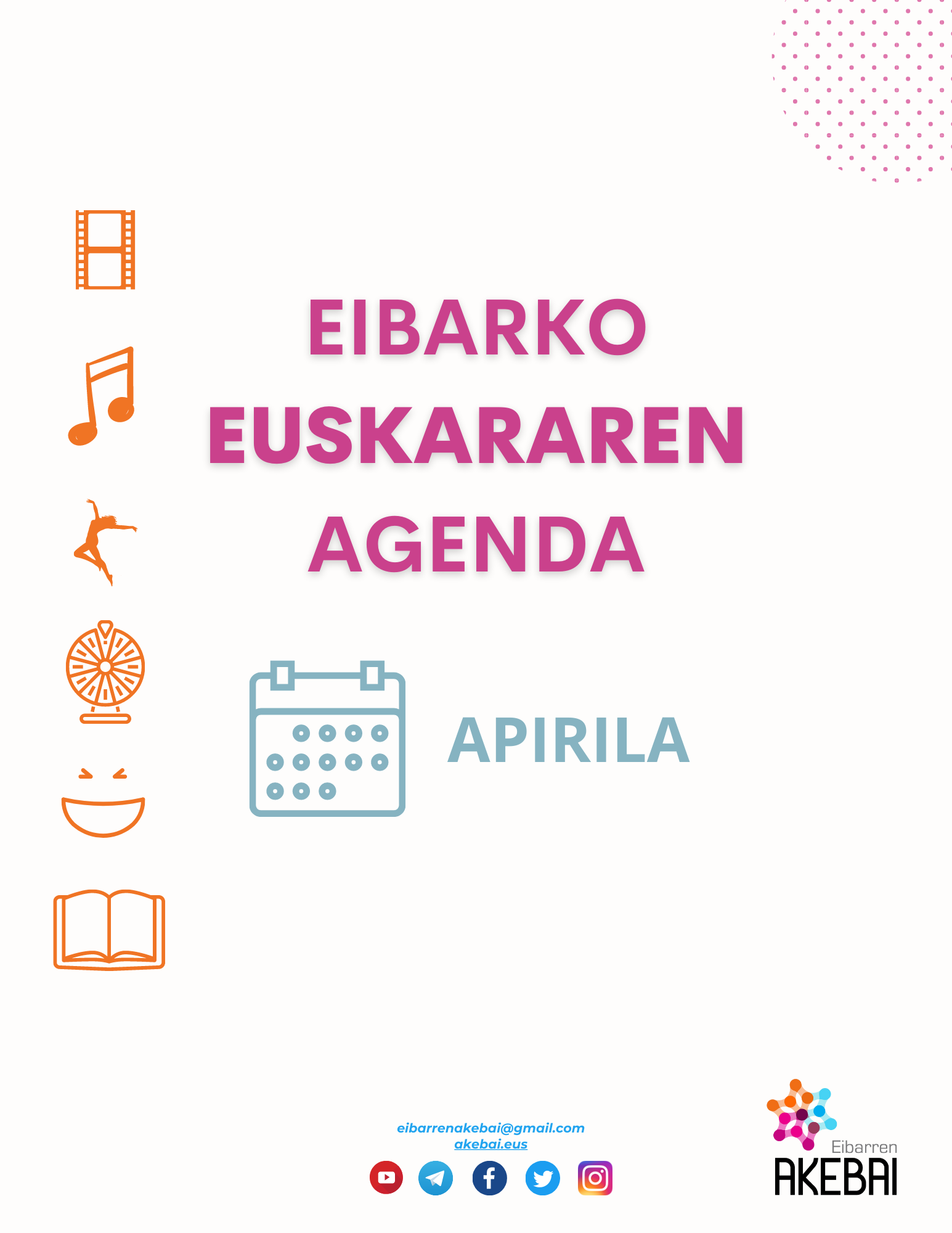 Eibarko euskararen agenda: abril