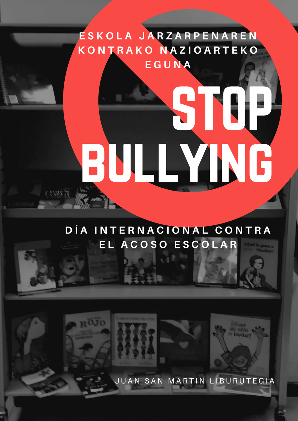 El 2 de mayo se celebra el Día Internacional contra el Acoso Escolar cartel