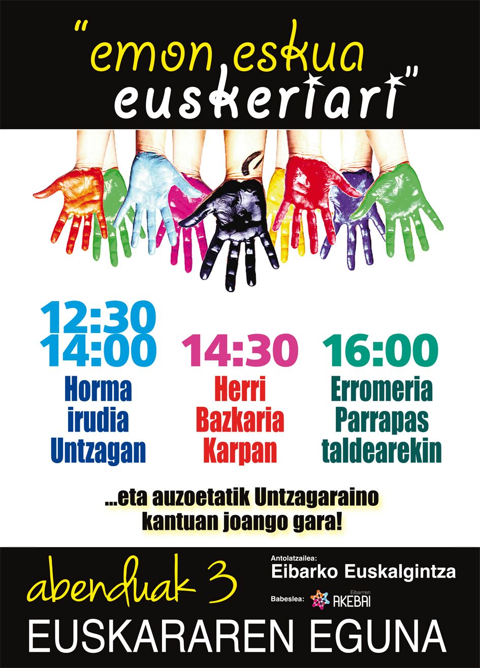 El Ayuntamiento de Eibar se sumará un año más a la conmemoración del Día Internacional del Euskera 