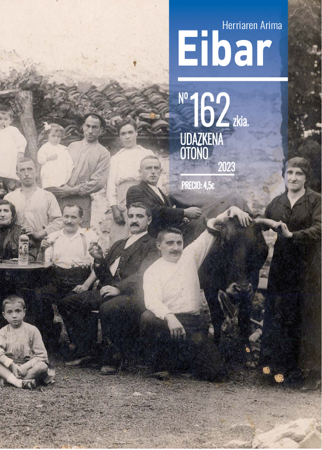 El último número de la revista Eibar (162), que corresponde al otoño de 2023, ya está en la calle y en esta web Familia Aguire-Iraegui en el caserío Azaldegigainekoa (circa 1916/17). Fotografía: AME ( cedida por la familia Basterrica-Sales).
