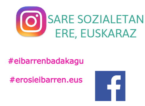 En marcha la campaña "Sare sozialetan ere euskaraz", dirigida a los comercios de Eibar para fomentar el uso del euskera en redes