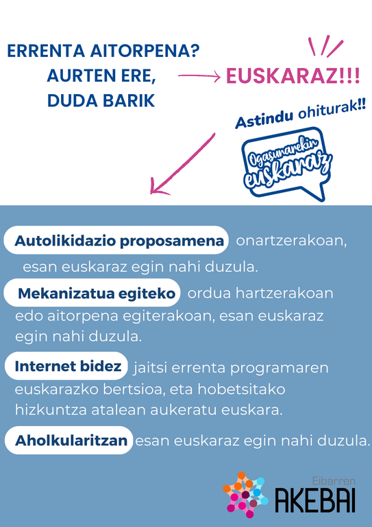 Instrucciones para hacer la declaración de la renta en euskera