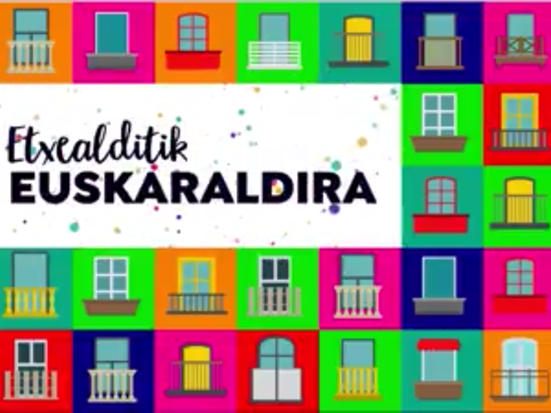La iniciativa "Etxealditik Euskaraldira" se llevará a cabo en casa y desde casa