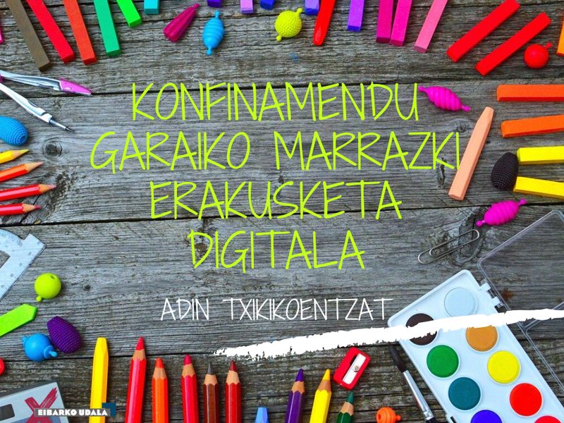 Cartel de la exposición digital de dibujos infantiles del confinamiento domiciliario.