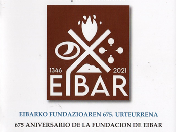 La Asociación Filatélica Arrate de  Eibar celebra el 675 aniversario de la fundación de la ciudad.
