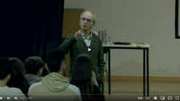 La conferencia impartida por el historiador Joseba Agirreazkuenaga al alumnado del Instituto de Eibar, en la red