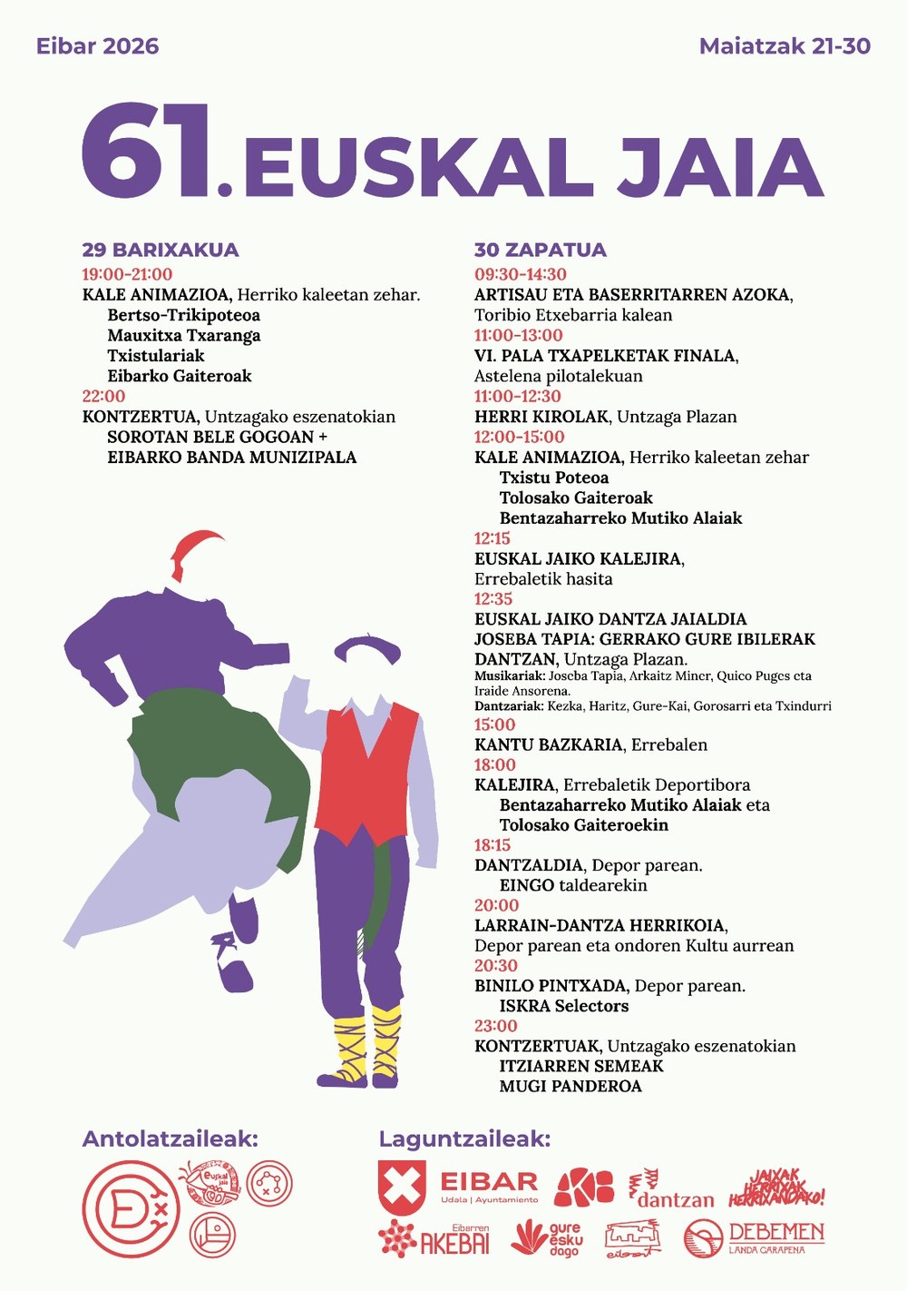 programación euskal jaia.