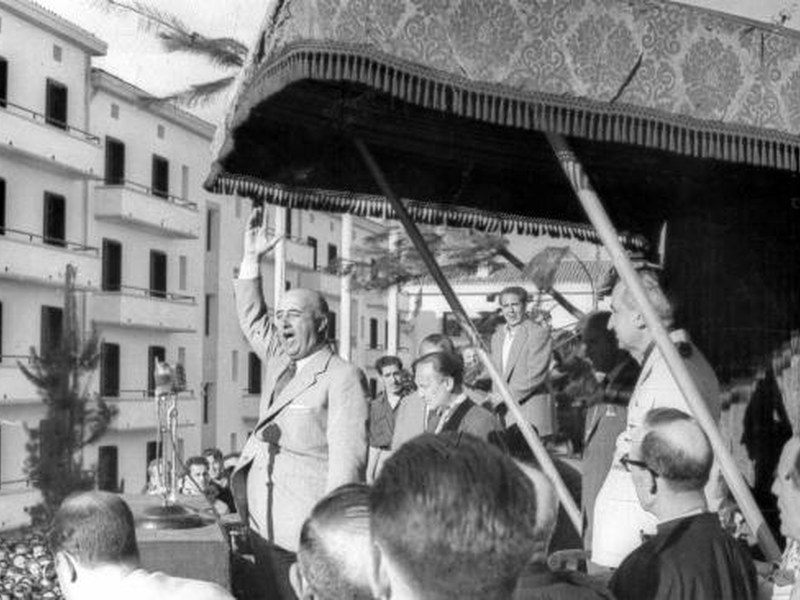 Franco en Eibar,  1949. Foto: Indalezio Ojanguren (GureGipuzkoa, CC BY SA).