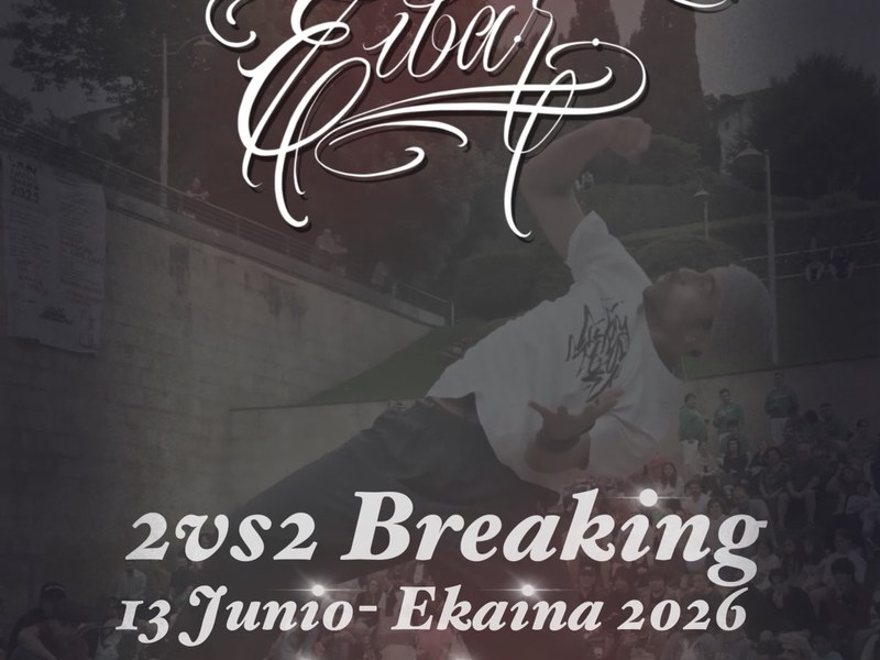 La plaza de Unzaga acogerá la undécima edición de ‘Breaking Eibar’, referente de la cultura urbana, el próximo 13 de junio