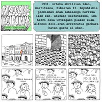 La víspera de la proclamación de la República se implantó el “sábado inglés” en Eibar. El 13 de abril de 1931 se establecieron  44 horas semanales de trabajo en los talleres de Eibar
