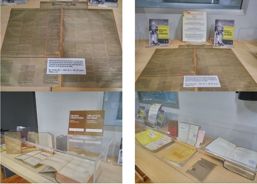 Pacto Federal de Eibar: centro de interés en la Biblioteca Municipal