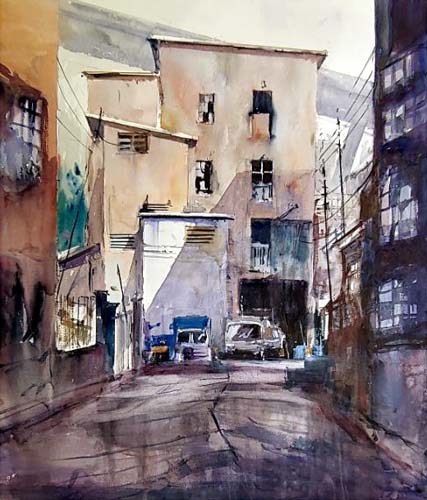 Ricardo Azkargorta, ganador del Concurso de Pintura al Aire Libre Ciudad de Eibar Concurso de Pintura al Aire Libre Ciudad de Eibar.