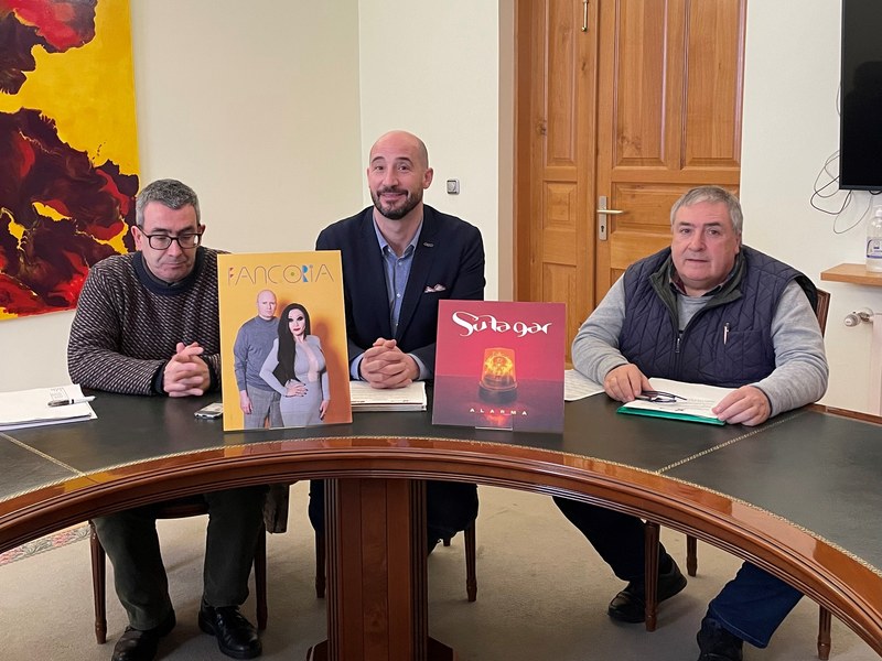 Imagen de la rueda de prensa celebrada para presentar los conciertos de las fiestas de San Juan.