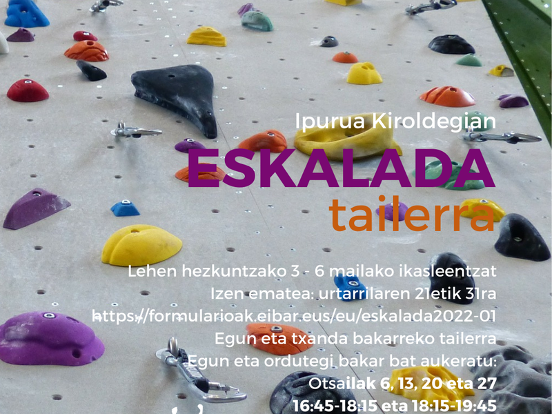Taller de escalada 2022-01 Escalada 2022-01 admitidos/as
